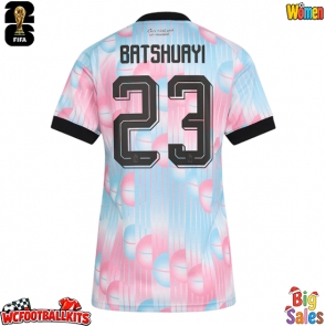 Belgium Michy Batshuayi #23 Replica Away Stadium Shirt for Women World Cup 2026 Short Sleeve